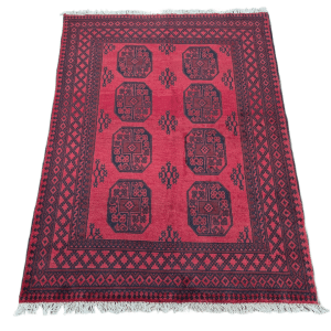 Red Afghan Carpet 200 x 153 CM