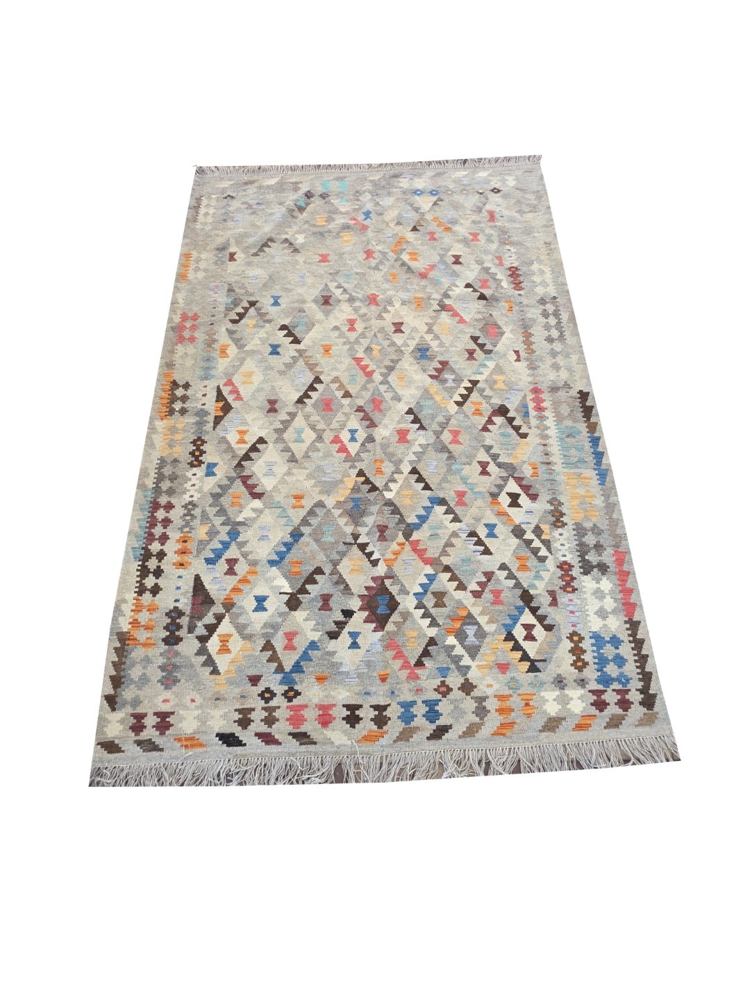 Grey Confetti Kilim 295 x 203 CM