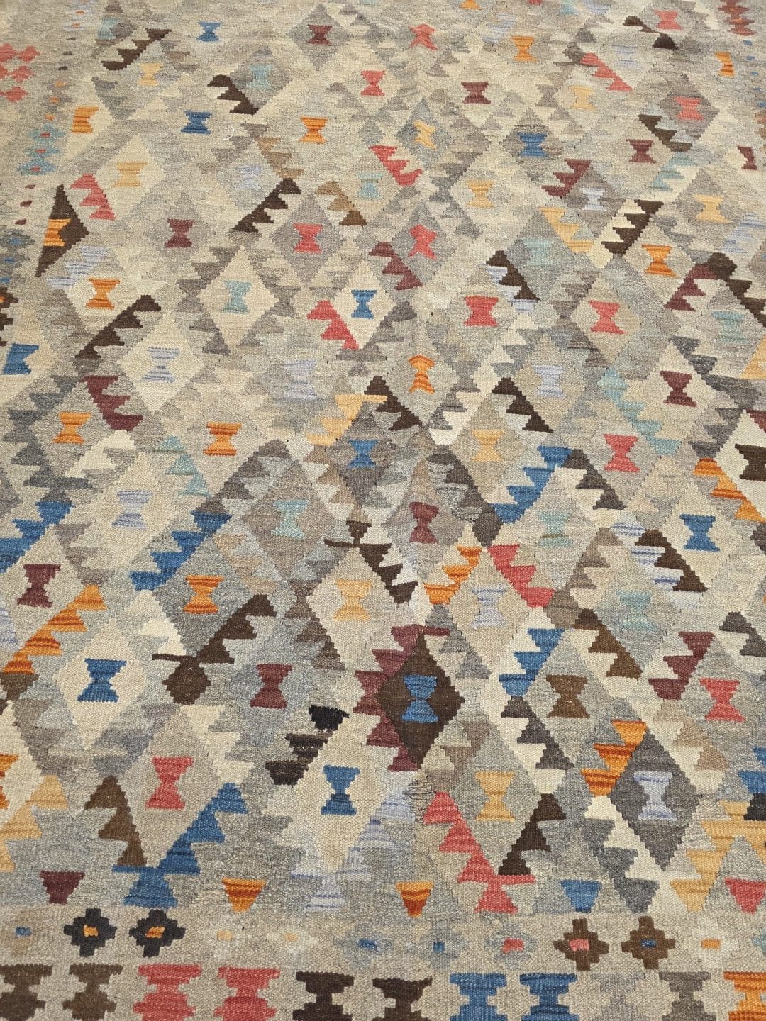 Grey Confetti Kilim 295 x 203 CM - Image 4