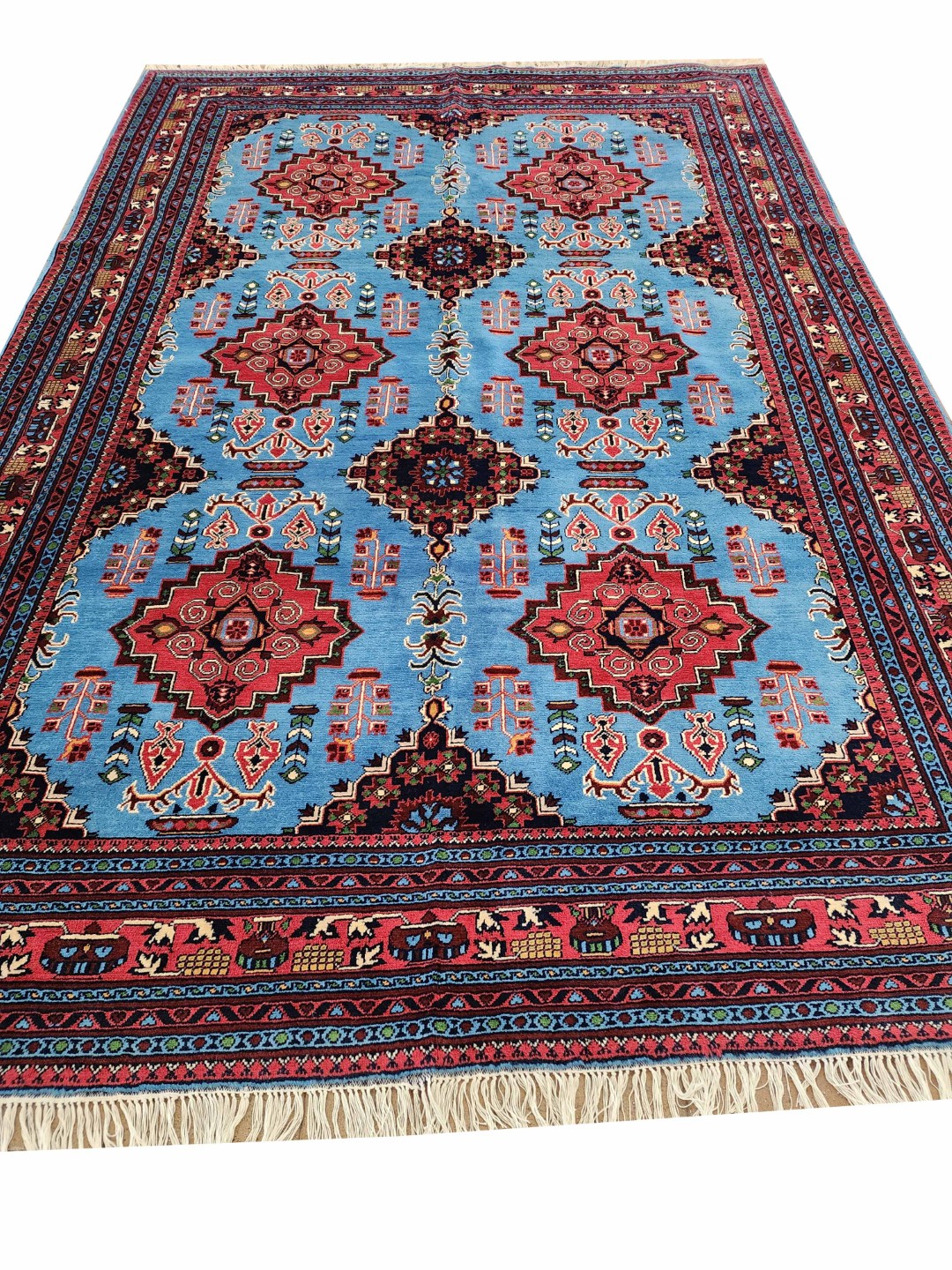 Turquoise Bloom Carpet 286 x 196 CM - Image 4