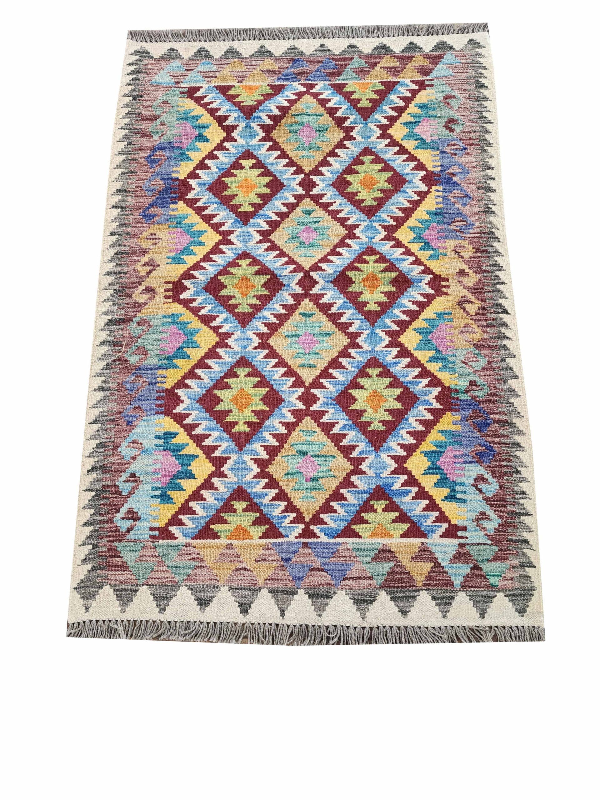Plum Frost Kilim 150 x 102 CM