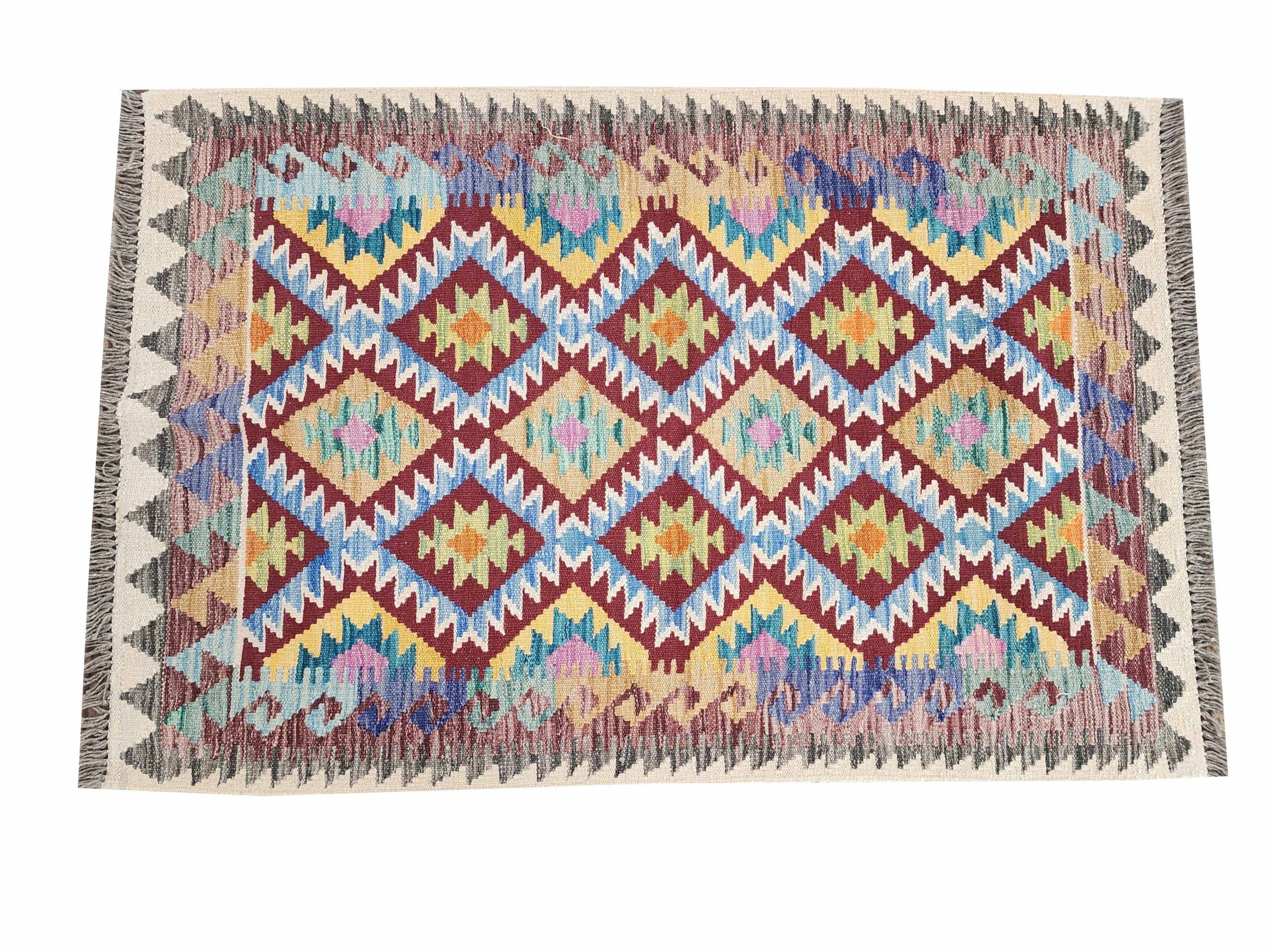 Plum Frost Kilim 150 x 102 CM - Image 5