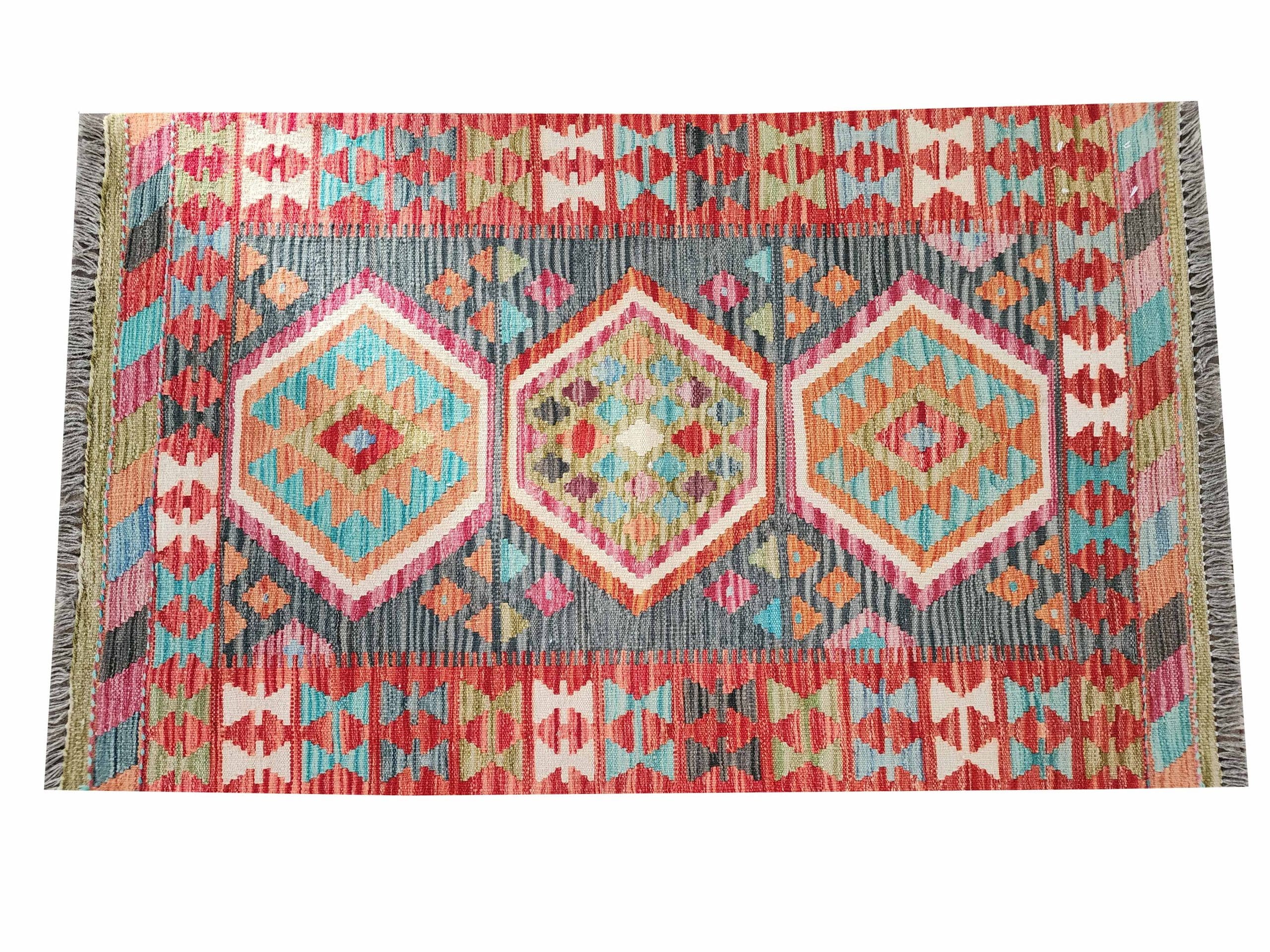 Ruby Horizon Kilim 133 x 83 CM - Image 5
